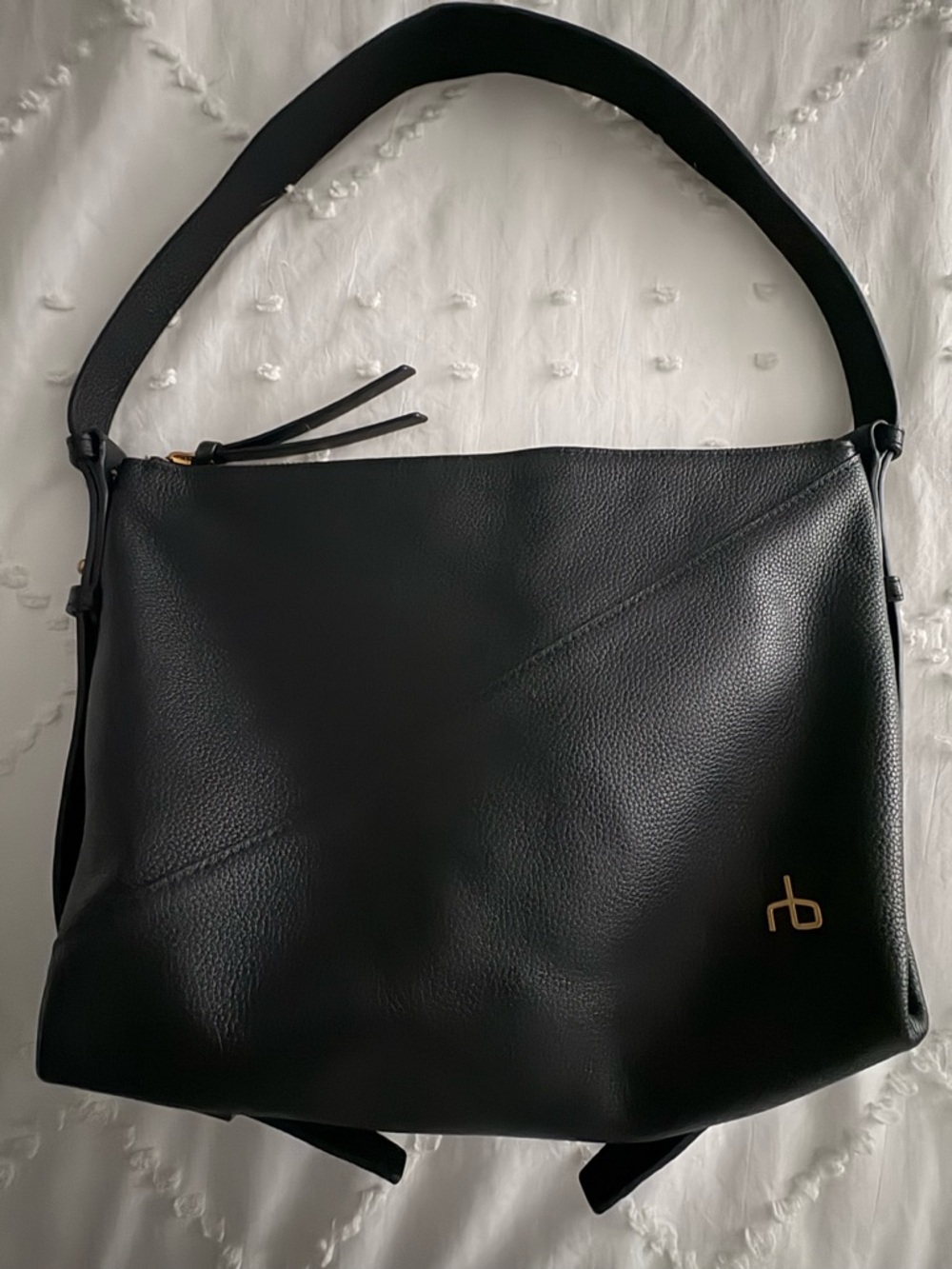 Rag and Bone Fulton Black Leather Shoulder Bag
